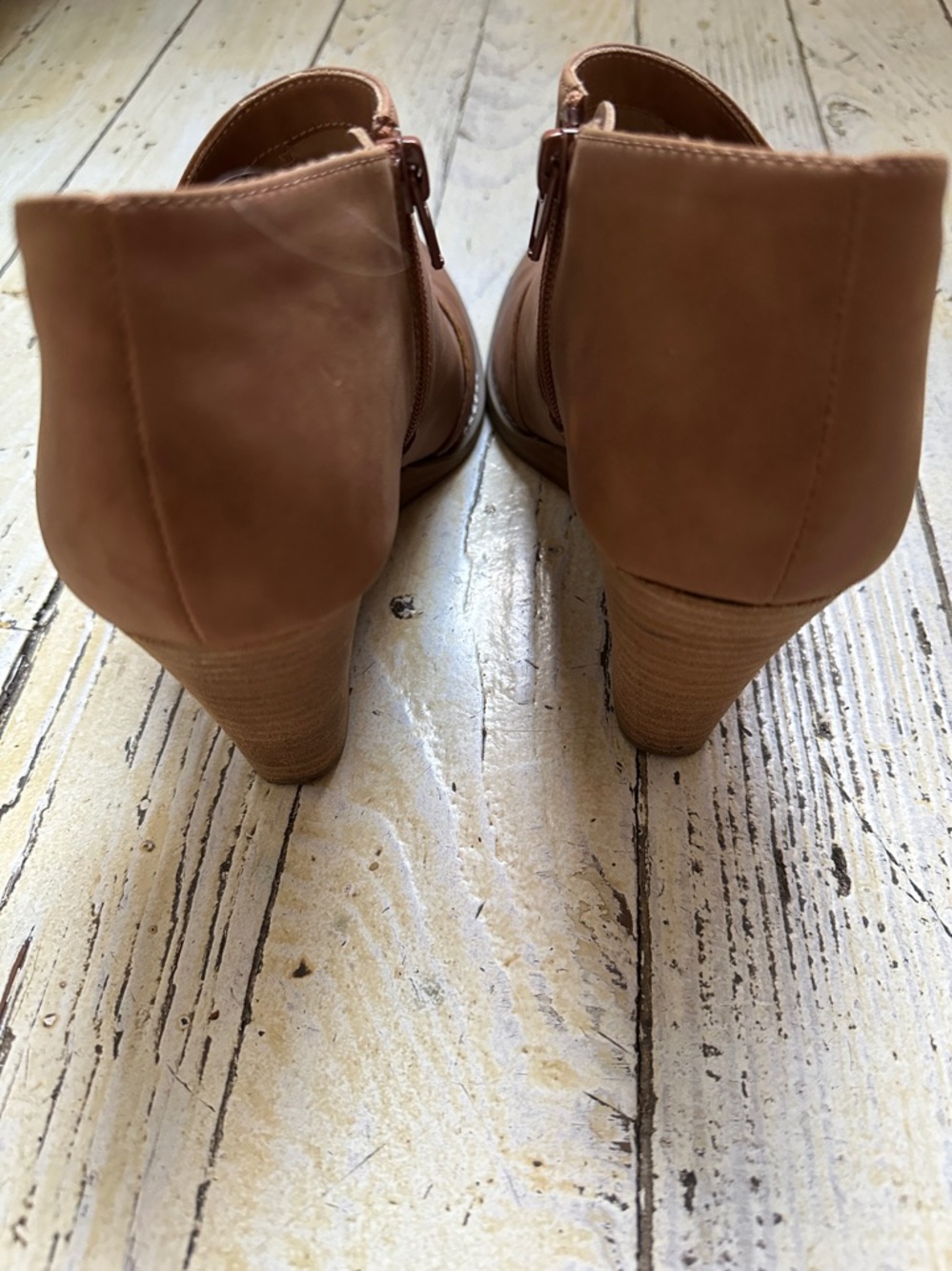 Dolce Vita Short Women's Tan Wedge Booties - Picture 4 of 8